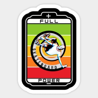 Skateboard Full Power Sticker